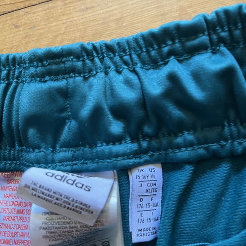 Adidas tracksuit like new, blue-turquoise striped