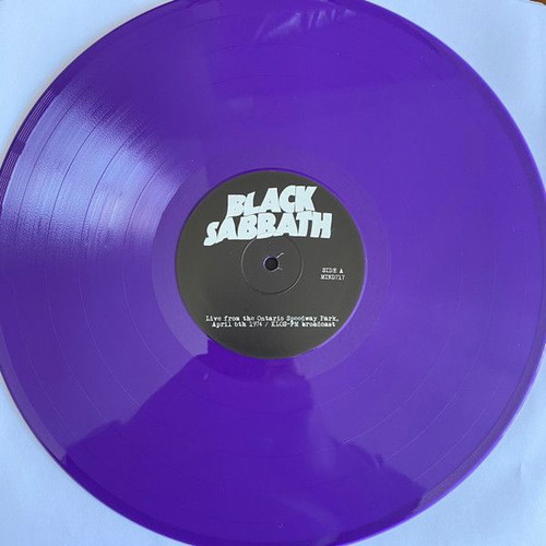 Black Sabbath Live From The Ontario Speedway Park Purple LP new, Rock