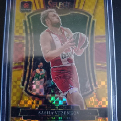 Sasha Vezenkov Gold Euroleague Select card new