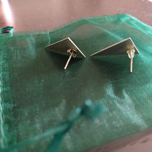 Triangular earrings new inox