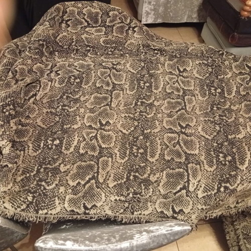 Sofa cover like new, gray black, 1.75x3 m