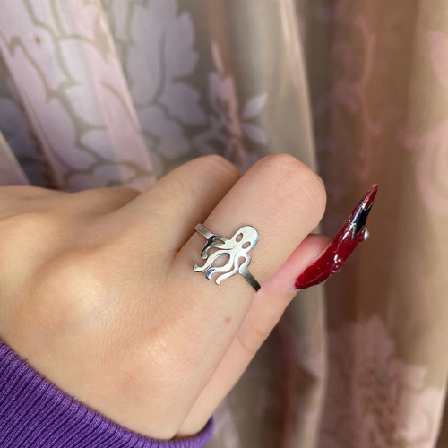 Steel octopus ring new, waterproof, adjustable