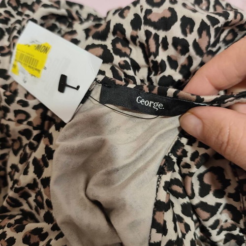 Leopard print one-piece new, brown, size S/M