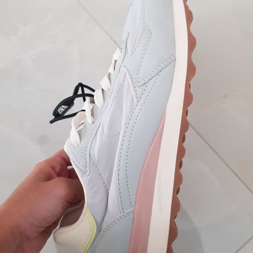 Zara sport shoes new, size 38, white and turquoise