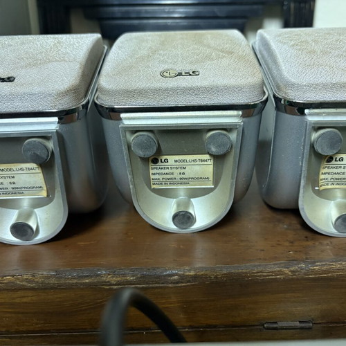 LG LH-T6447 speakers and subwoofer used, incomplete set for parts