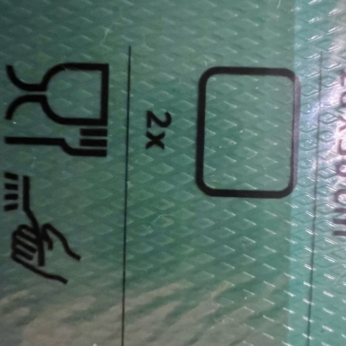 Kitchen special green plastic board, new
