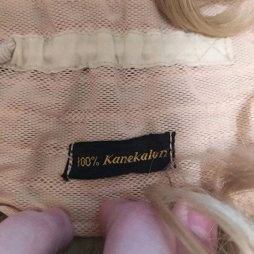 Vintage Kanekalon Wig used, retro style, dense
