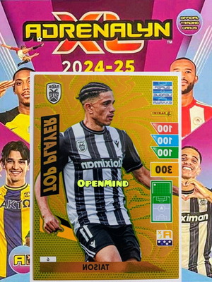 TOP PLAYER TAISON No6 - PAOK - SUPERLEAGUE 2024-2025 ADRENALYN XL
