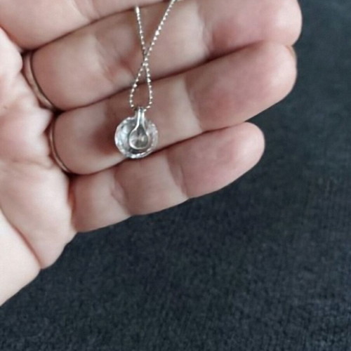 Choker necklaces with ball and zircon, like new, set of three