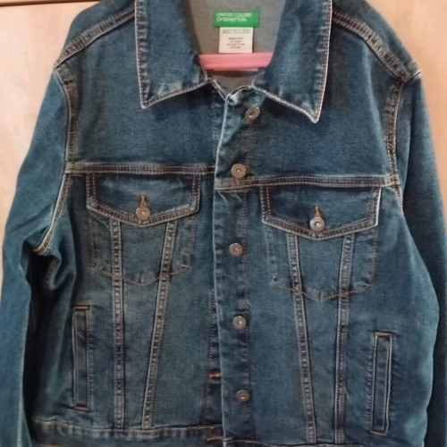 Benetton jean jacket new SS 2025 collection, large