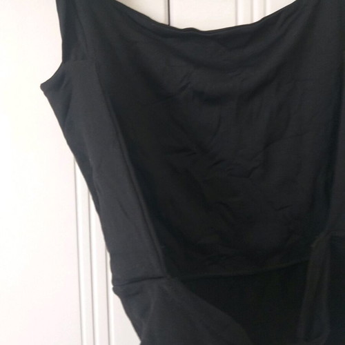 Women's top with open back like new, black, size S