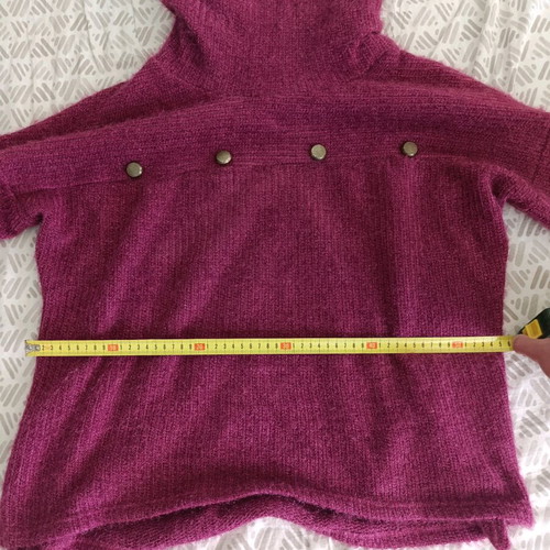 Pink women's turtleneck sweater like new, size XL