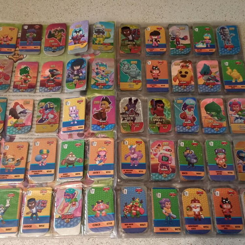 Brawl Stars metal tags set of 15 used in album
