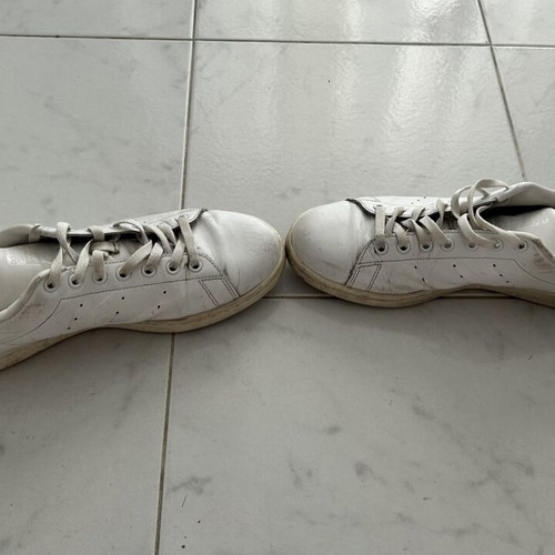 Adidas Stan Smith Triple White sneakers used, size 44.5