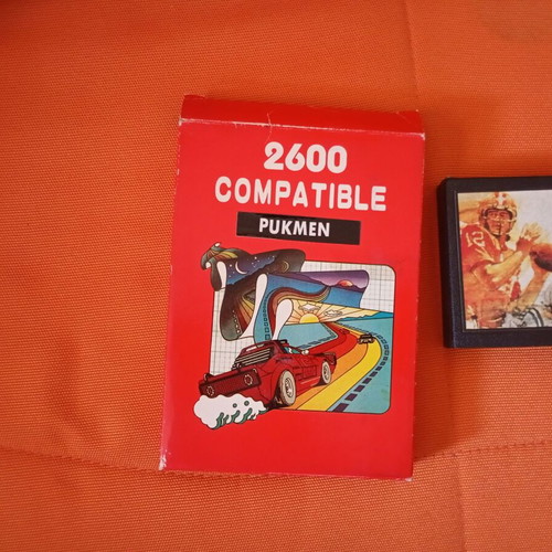 Atari 2600 used with 3 games in box and Greek manual