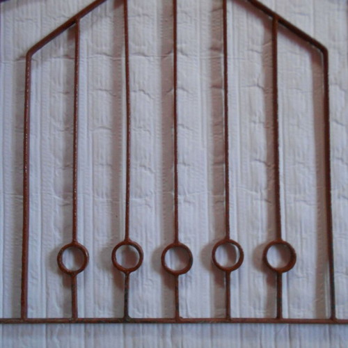 Handmade iron composition for wooden exterior door used 0.60x1.08 m