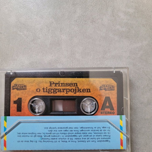 Prinsen och tiggarpojken cassette used in Swedish