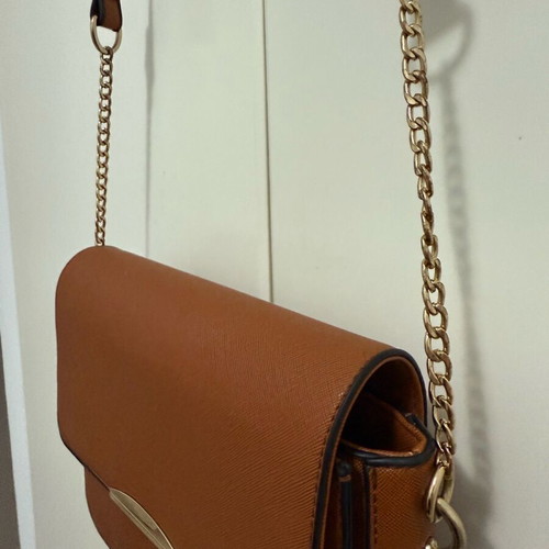 Small tan crossbody bag lightly used