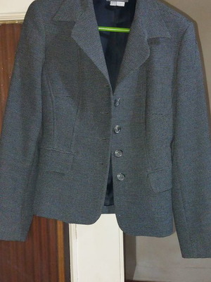 Zara jacket used, grey, size 38, slim fit, lined