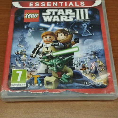 Lego Star Wars III PlayStation 3 used, worn cover