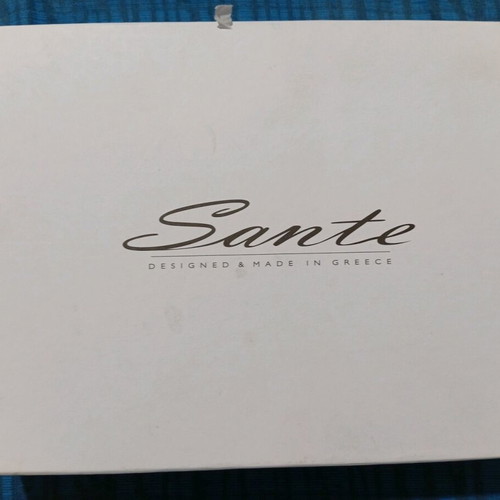 Sante pumps new, size 39, black leather, 10 cm heel with laces