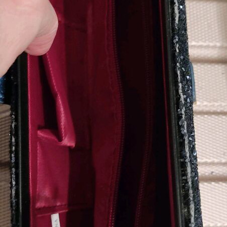 Handbag formal envelope type new, black