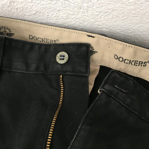 Dockers casual cotton black pants like new, size M