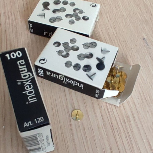 Hansa golden pins new, box of 100 pieces