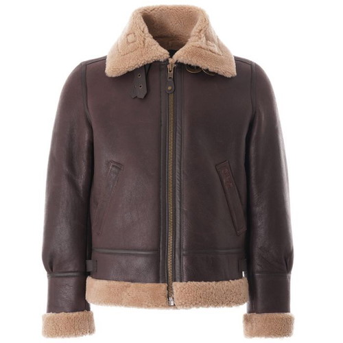 Schott NYC B-3 Bomber Jacket new, men's leather, size L, brown