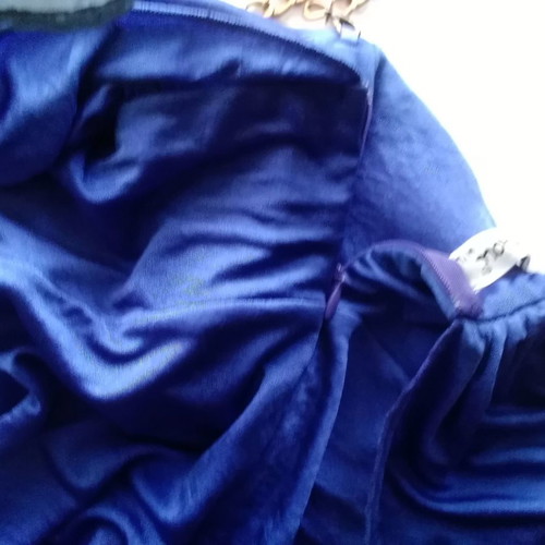 Women's dress used blue roua with beads and shells size Medium