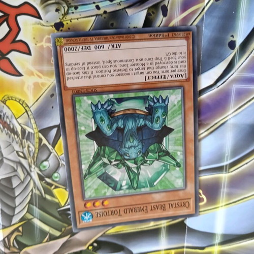 Yu-Gi-Oh Crystal Beast Emerald Tortoise card like new