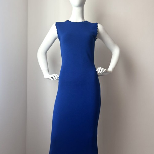 Zara Blue Alaia Style Dress Medium New