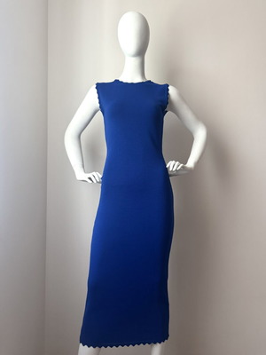 Zara Blue Alaia Style Dress Medium New