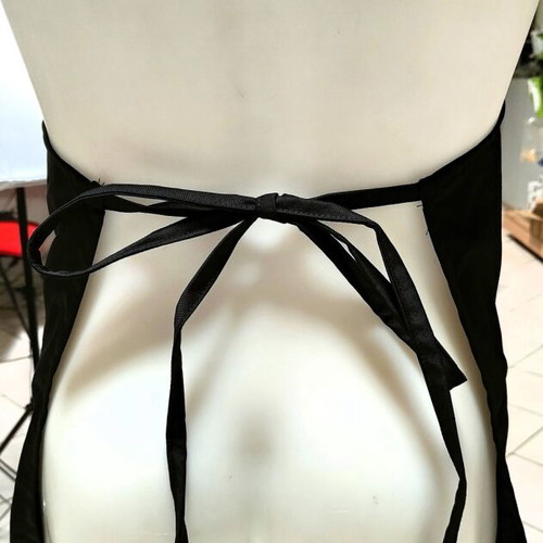Palatino MARK006 Black Neck Apron 85x65cm Adjustable Strap