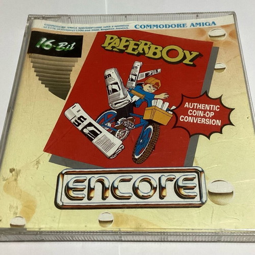 Amiga-Paperboy used, big jewel case with crack in case
