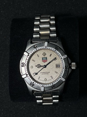 TAG Heuer Professional 200m used men's diving watch silver