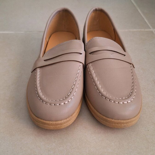 Loafers Bozikis nude new, size 37, beige