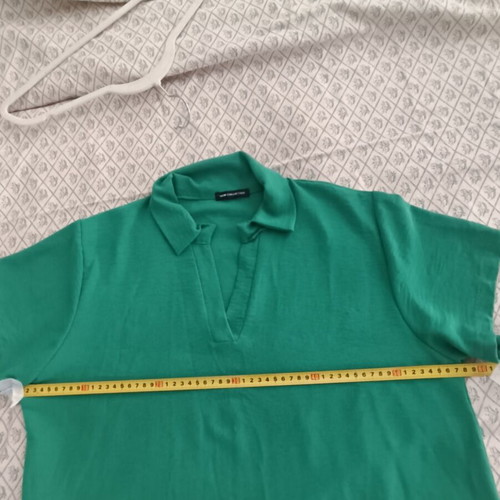 Women's green shirt dress like new, size XL, made in Italy