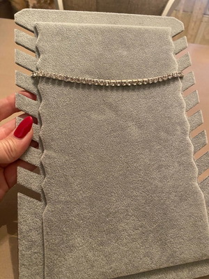 Zara choker with silver rhinestones like new