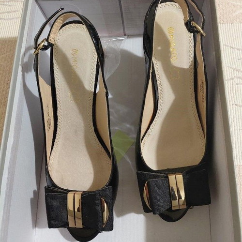 Migato Leather Shoes No.36 New Black Pumps