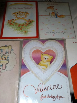 Κάρτες αγάπης καινούργιες, σετ 5 τεμαχίων