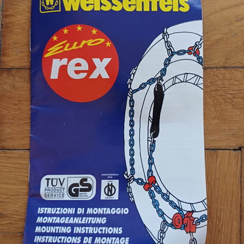 Weissenfels Euro Rex snow chains used for car 13" - 16"