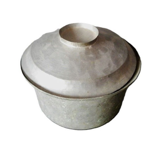Copper Pot with Lid used, vintage kitchenware 17×12 cm