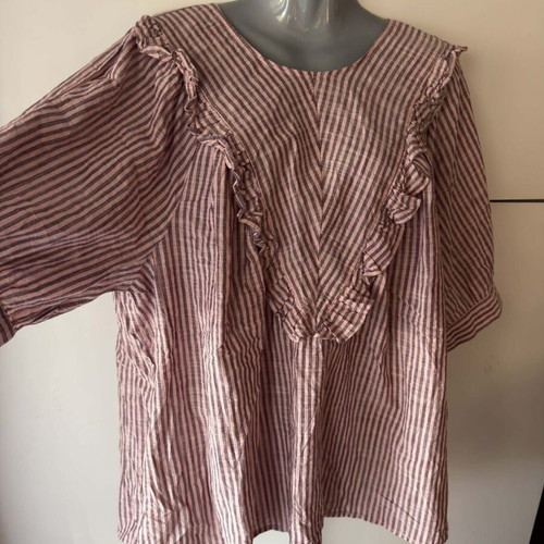 Terra & Sky women's cotton blouse 2 XL like new, pink