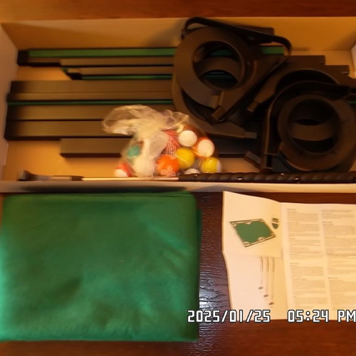 Pool Golf Set like new for home with felt 190x140 cm