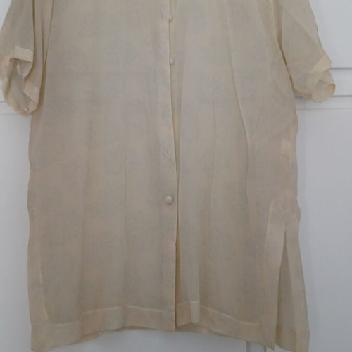 Silk transparent shirt vintage one size new