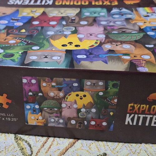 Exploding Kittens puzzle 1000 pieces like new
