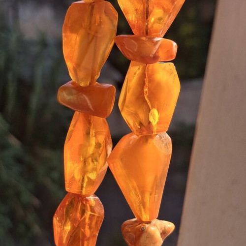 Amber Worry Beads like new, transparent, large proportional beads