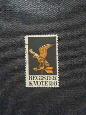 Пощенска марка 6c САЩ 1968 употребявана