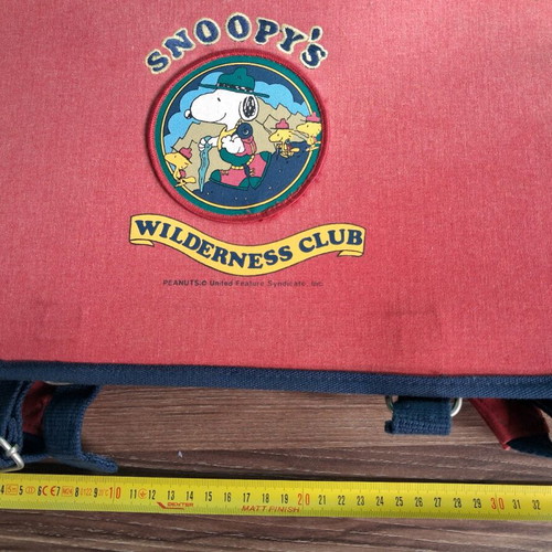 Vintage Snoopy "Wilderness Club" School Bag new